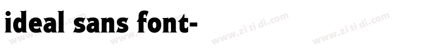 ideal sans font字体转换